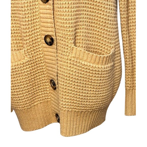 Forever 21 Camel Tan 5 Button Oversized Cardigan w Pockets Small - Picture 5 of 7